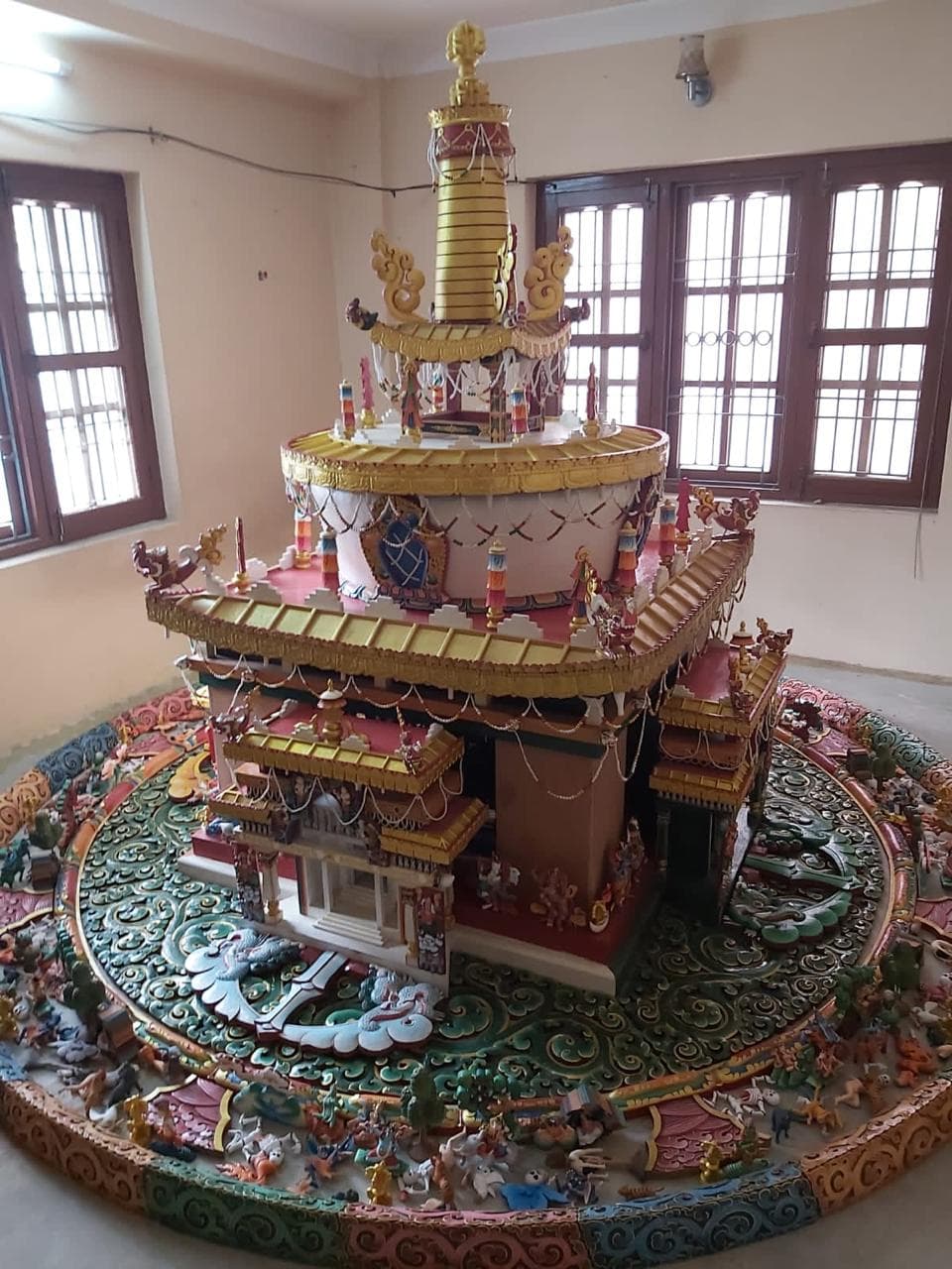 The completed Peace Mandala sanctuary